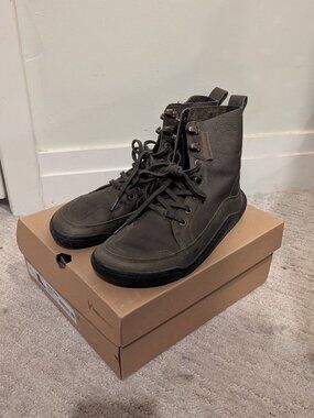 Vivobarefoot Gobi Boot Olive 38 EU/7.5 US Womens